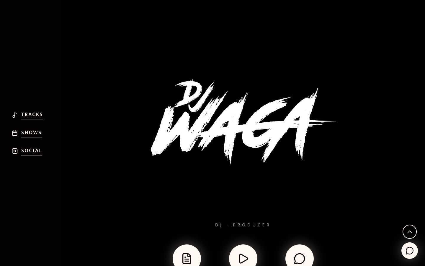 DJ Waga website preview